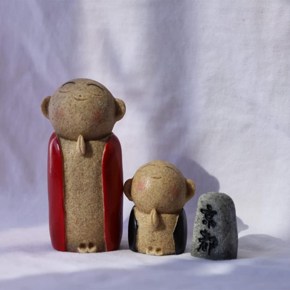 Amazon.co.jp: お地蔵さんセット 癒し 可愛い 小型 祈り お地蔵様 置物